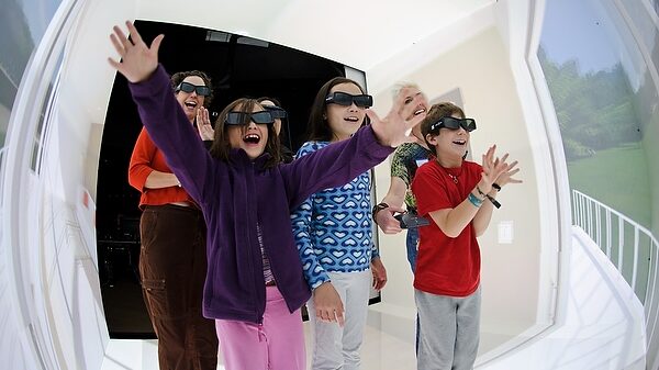 Photo of Children on a CAVE Tour